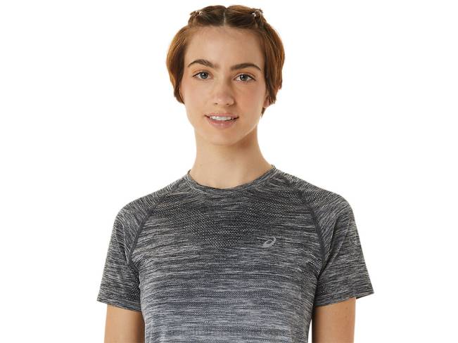 Women\s Seamless Short Sleeve Top Carrier Grey/Glacier Grey Asics XXPD3006