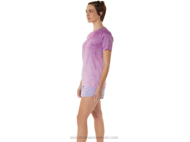 Women\s Seamless Short Sleeve Top Orchid/Lavender Glow Asics XXPD2961