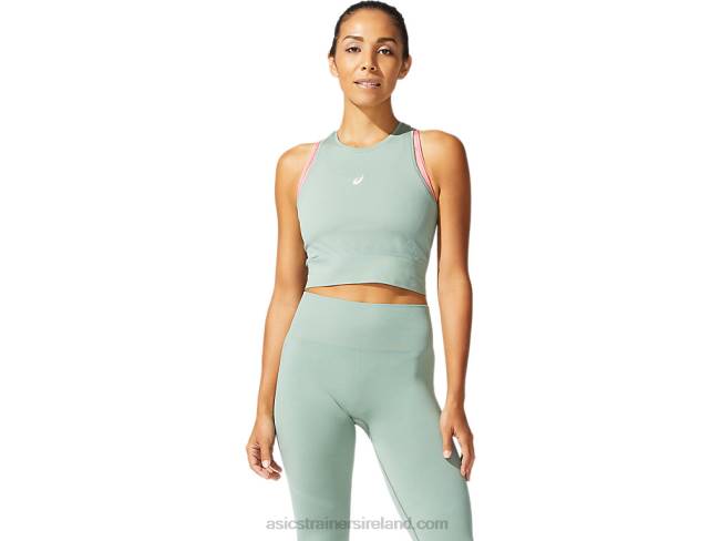 Womens Seamless Top Slate Grey Asics XXPD3974