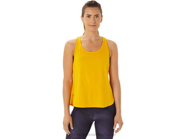 Womens Side Slit Sleeveless Top Sunflower Asics XXPD2932