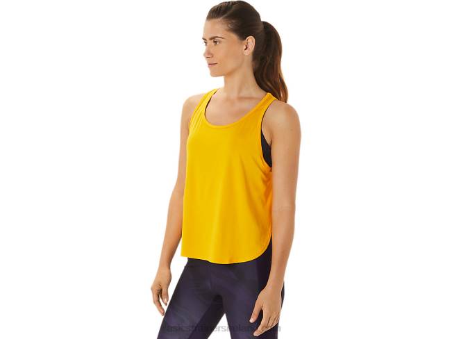 Women\s Side Slit Sleeveless Top Sunflower Asics XXPD2932