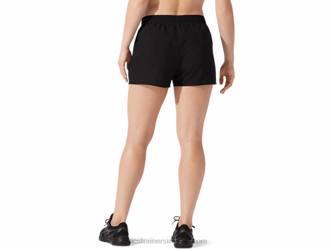 Women\s Silver 4in Short Performance Black Asics XXPD2779