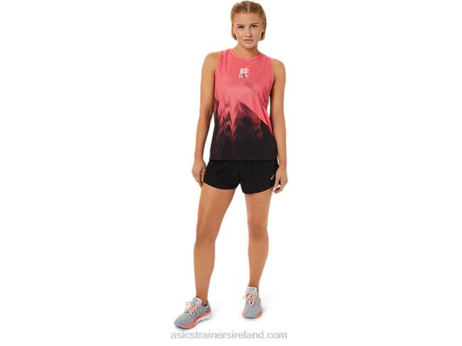 Women\s Singlet Blazing Coral Asics XXPD3650