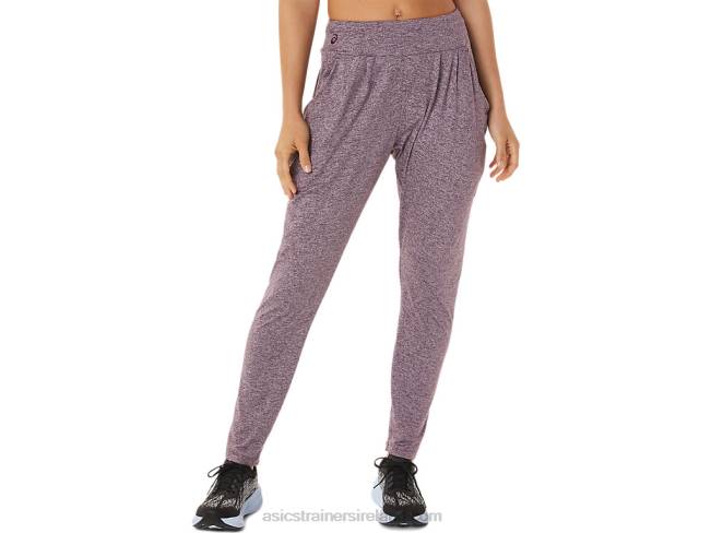 Womens Soft Stretch Knit Pant Deep Mars Heather Asics XXPD2935