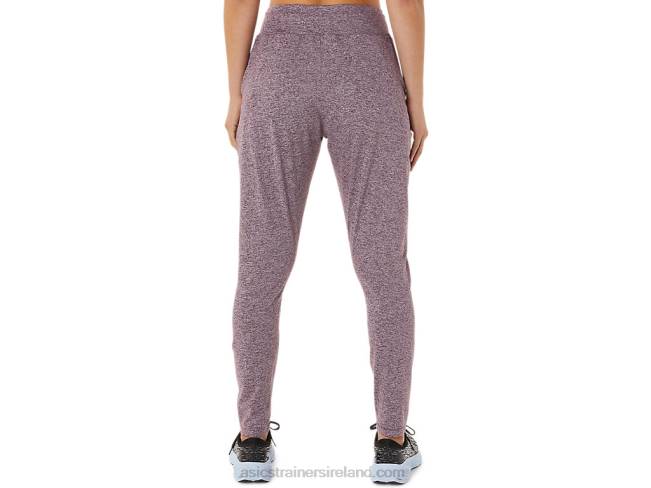 Women\s Soft Stretch Knit Pant Deep Mars Heather Asics XXPD2935