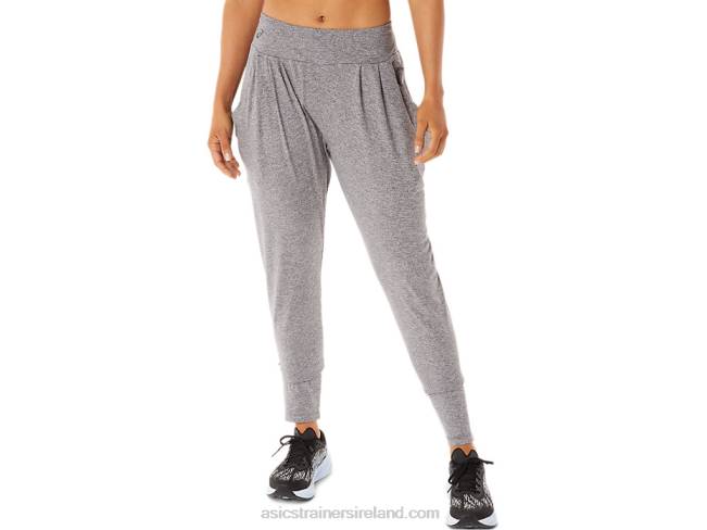 Womens Soft Stretch Knit Pant Smoke Shadow Heather Asics XXPD2903