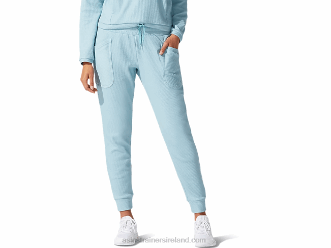 Womens Soft Stretch Sweat Pant Smoke Blue Asics XXPD4070