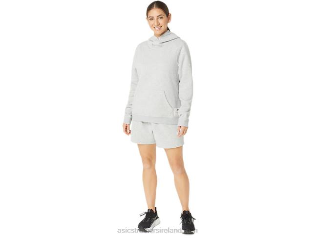 Women\s Sunday Sana Fleece Hoodie Light Grey Heather Asics XXPD2178