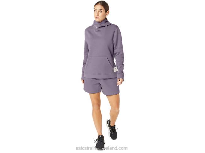 Women\s Sunday Sana Fleece Hoodie Violet Quartz Asics XXPD2156