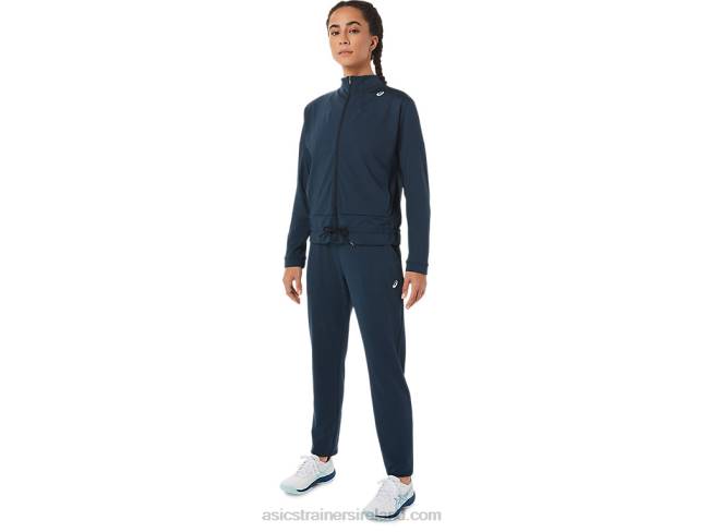 Women\s Tennis Jacket French Blue/Performance Black Asics XXPD3280