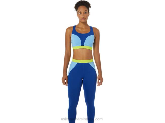 Womens The New Strong Repurposed Bra Blue/Arctic Sky/Green Gecko Asics XXPD3842