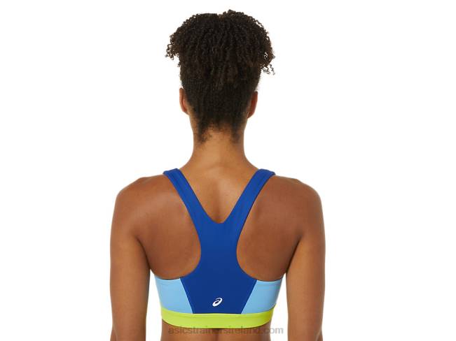 Women\s The New Strong Repurposed Bra Blue/Arctic Sky/Green Gecko Asics XXPD3842