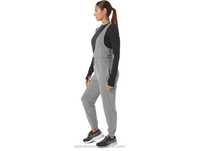 Women\s The New Strong Repurposed Jumpsuit Dark Grey Heather Asics XXPD2695