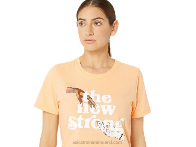 Women\s The New Strong Run Tee Summer Dune Asics XXPD2232