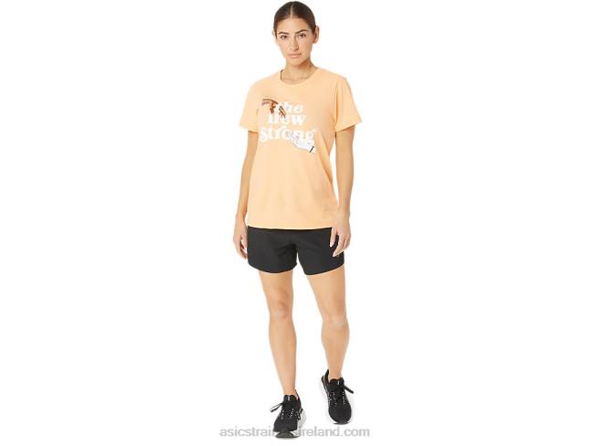 Women\s The New Strong Run Tee Summer Dune Asics XXPD2232