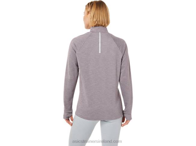 Women\s Thermopolis 1/4 Zip Deep Mars Heather Asics XXPD3647