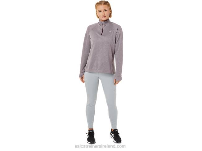 Women\s Thermopolis 1/4 Zip Deep Mars Heather Asics XXPD3647