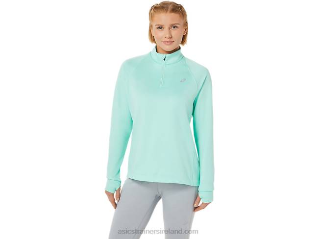 Womens Thermopolis 1/4 Zip Fresh Ice Heather Asics XXPD3637