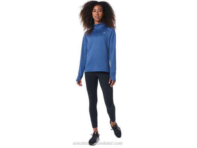 Women\s Thermopolis 1/4 Zip Grand Shark Asics XXPD2799