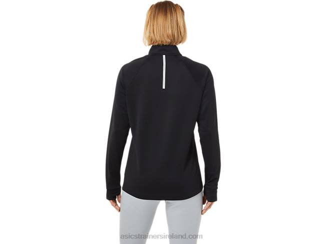 Women\s Thermopolis 1/4 Zip Performance Black Asics XXPD3636