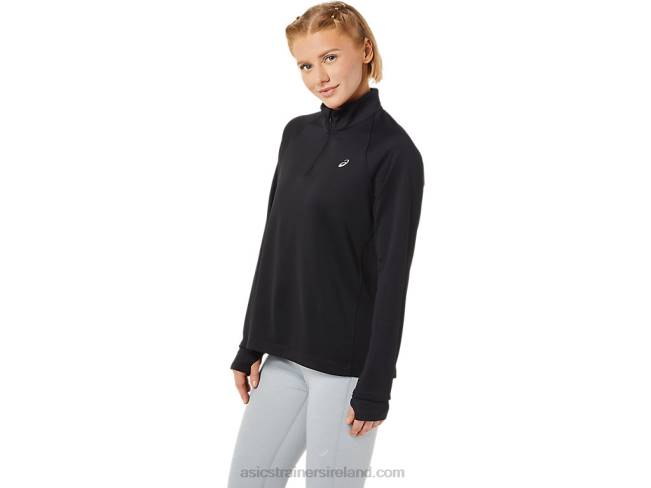 Women\s Thermopolis 1/4 Zip Performance Black Asics XXPD3636