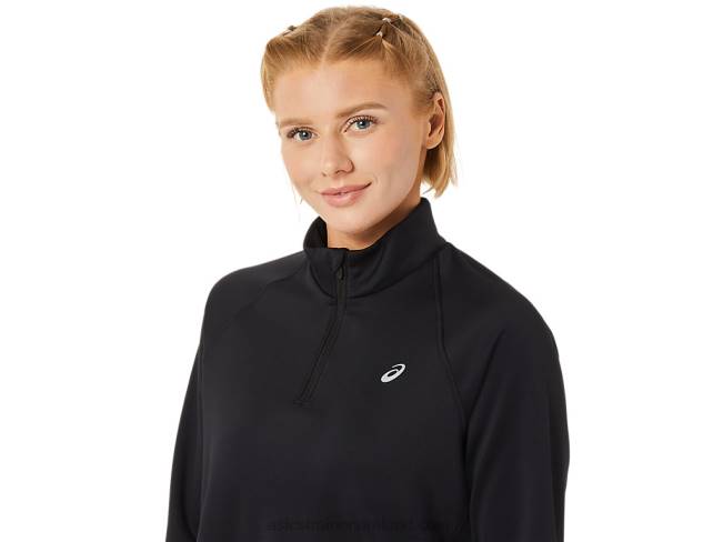 Women\s Thermopolis 1/4 Zip Performance Black Asics XXPD3636