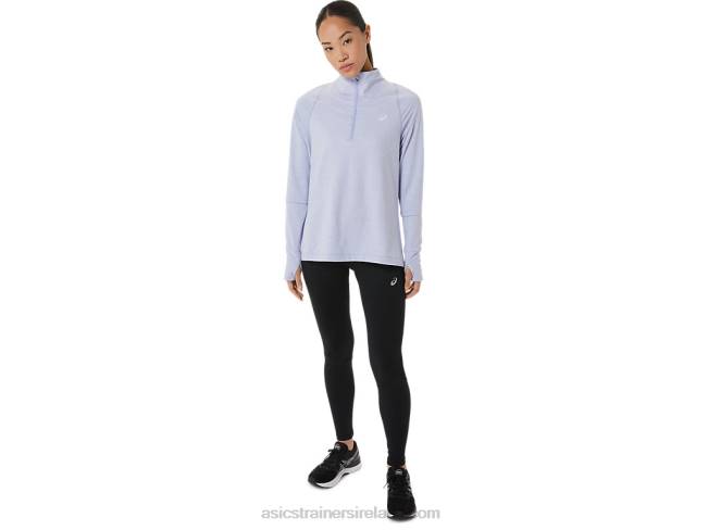 Women\s Thermopolis Half Zip Vapor Heather Asics XXPD2958