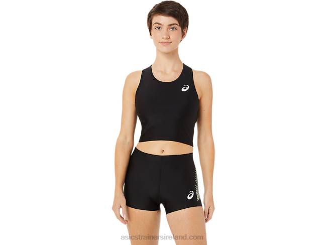 Womens Track Bra Shirt Performance Black Asics XXPD3395