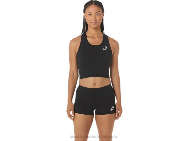 Womens Track Cropped Top Performance Black Asics XXPD2312