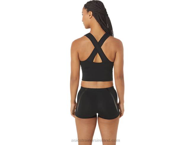 Women\s Track Cropped Top Performance Black Asics XXPD2312