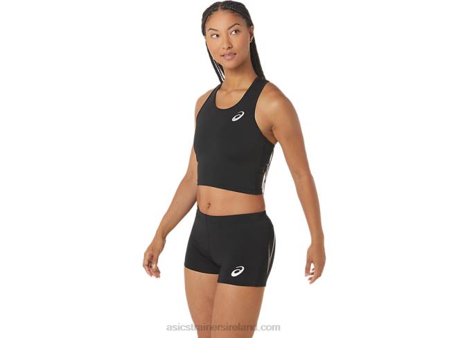 Women\s Track Cropped Top Performance Black Asics XXPD2312