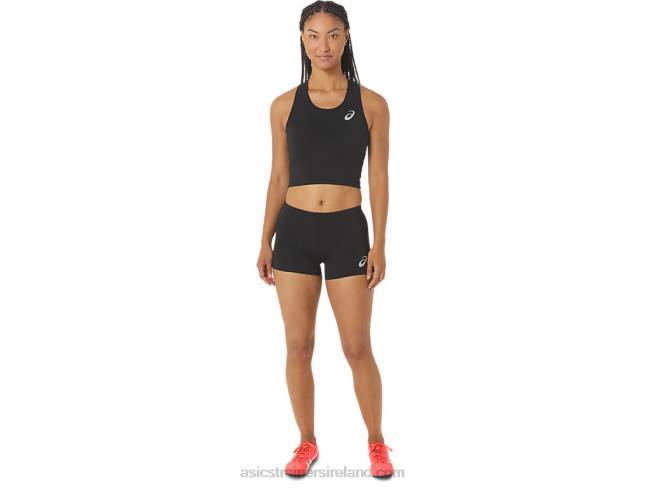 Women\s Track Cropped Top Performance Black Asics XXPD2312