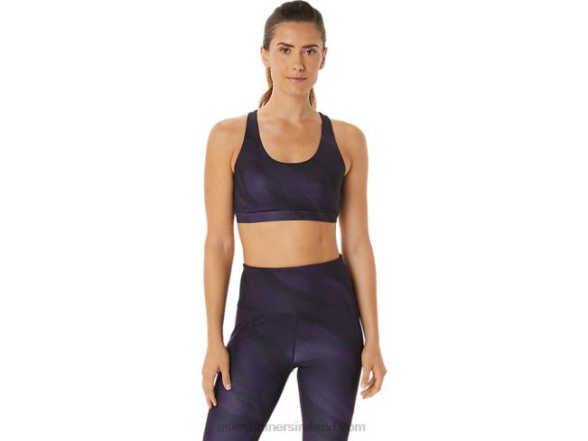 Womens Training Graphic Bra Night Shade Asics XXPD2927