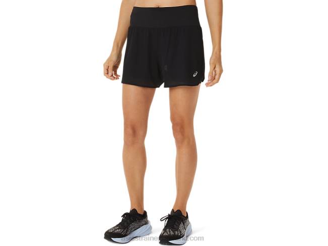 Womens Ventilate 2-N-1 35in Short Performance Black Asics XXPD3052