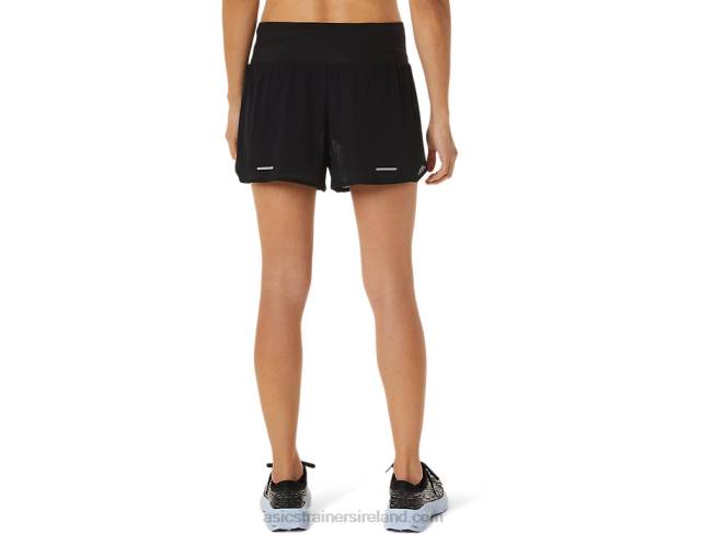 Women\s Ventilate 2-N-1 35in Short Performance Black Asics XXPD3052