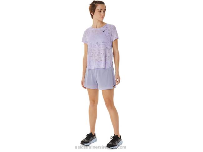 Women\s Ventilate 2-N-1 35in Short Vapor/Night Shade Asics XXPD3030