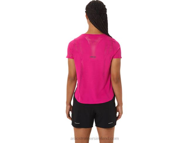 Women\s Ventilate Actibreeze Short Sleeve Top Pink Rave Asics XXPD2530