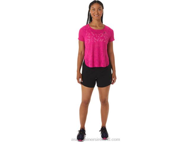 Women\s Ventilate Actibreeze Short Sleeve Top Pink Rave Asics XXPD2530