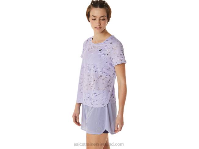 Women\s Ventilate Actibreeze Short Sleeve Top Vapor Asics XXPD3035