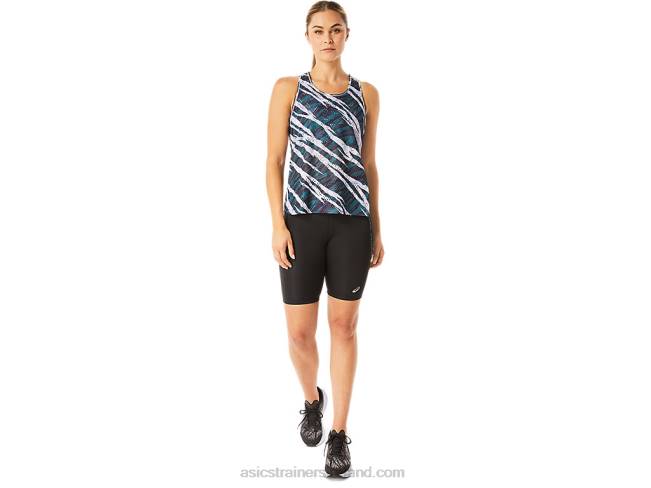 Women\s Ventilate Actibreeze Tank Aop Night Shade/Velvet Pine Asics XXPD3072