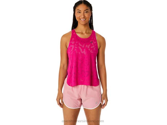 Womens Ventilate Actibreeze Tank Pink Rave Asics XXPD2519