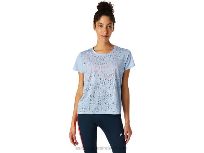 Womens Ventilate Short Sleeve Top Mist Asics XXPD3836