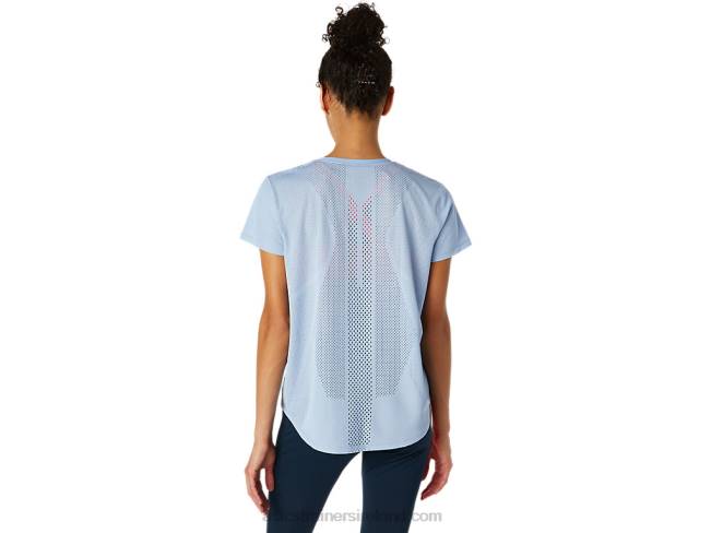 Women\s Ventilate Short Sleeve Top Mist Asics XXPD3836