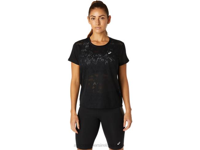 Womens Ventilate Short Sleeve Top Performance Black Asics XXPD3819