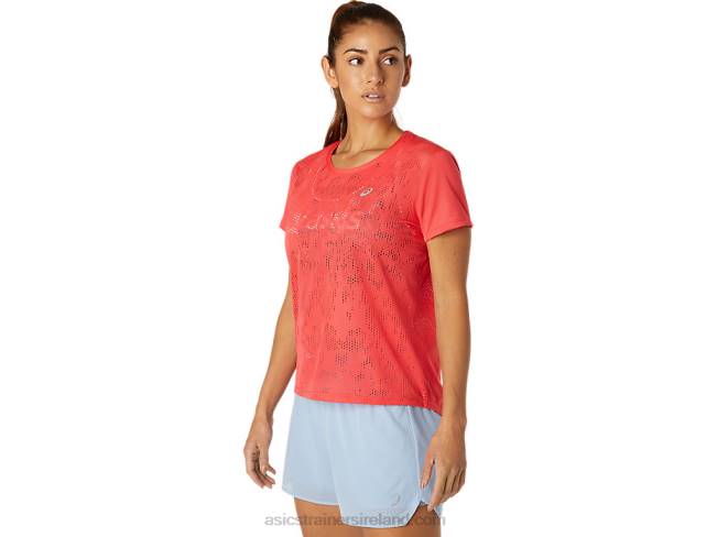 Women\s Ventilate Short Sleeve Top Pink Grapefruit Asics XXPD3818