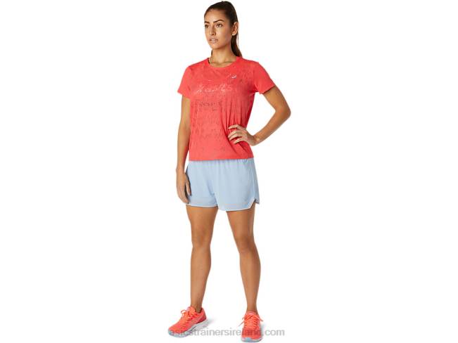 Women\s Ventilate Short Sleeve Top Pink Grapefruit Asics XXPD3818