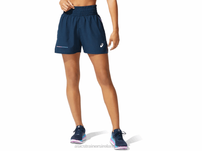 Womens Visibility Short French Blue Asics XXPD4072