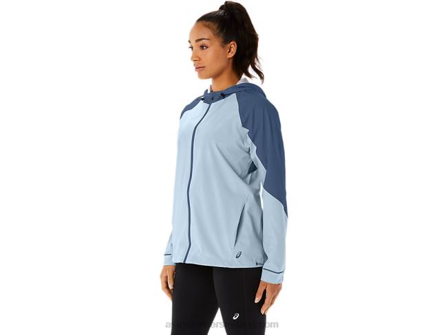 Women\s Waterproof Jacket Sky/Grand Shark Asics XXPD2175