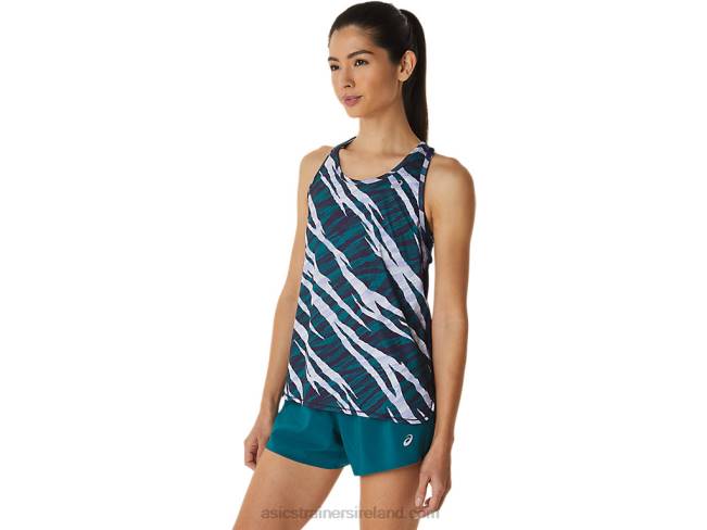 Women\s Wild Camo Tank Night Shade/Velvet Pine Asics XXPD3027