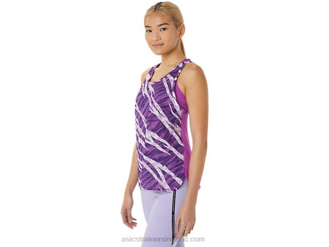 Women\s Wild Camo Tank Orchid/Lavender Glow Asics XXPD3068